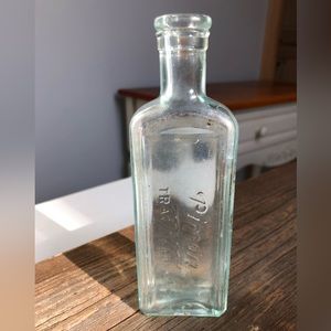 Antique 1910 Pimex Green Apothecary Bottle